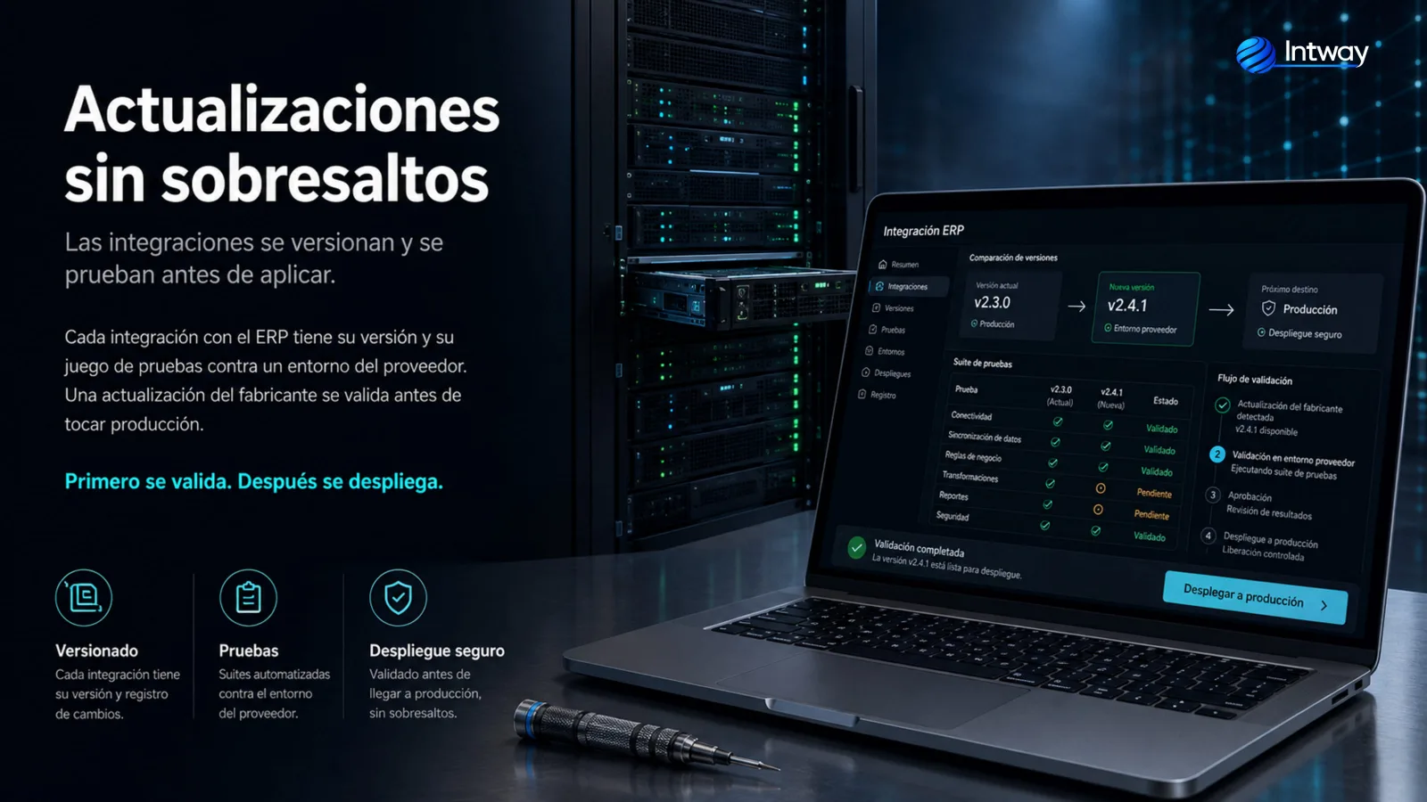 Mantenimiento de un ERP con integraciones versionadas